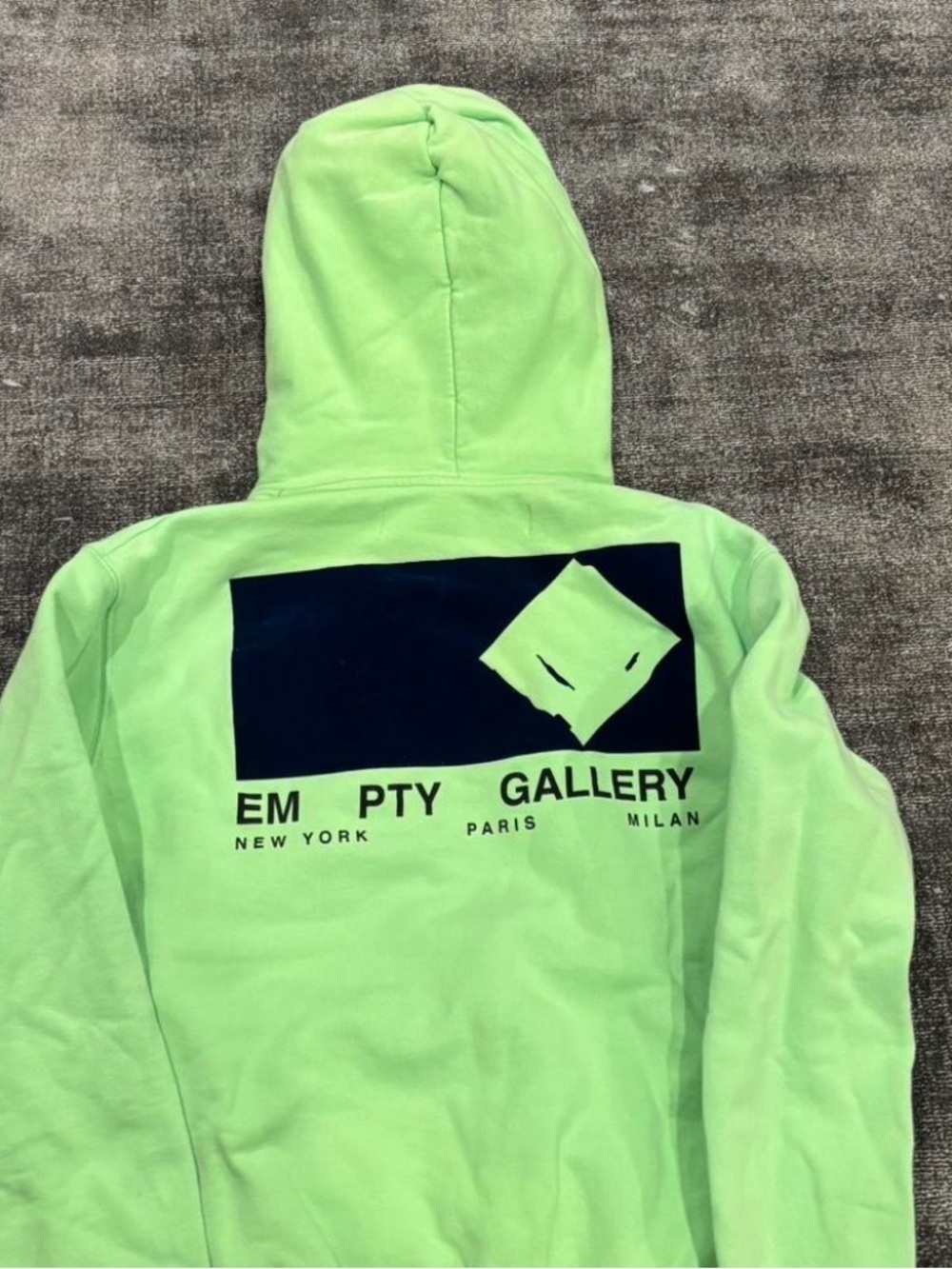 Off-White Neon Lime Logo Hoodie - Men's Pullover